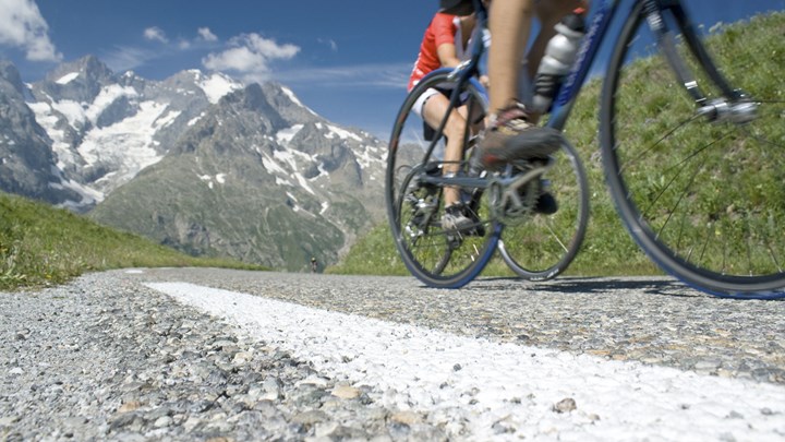 mountain biking in the alps