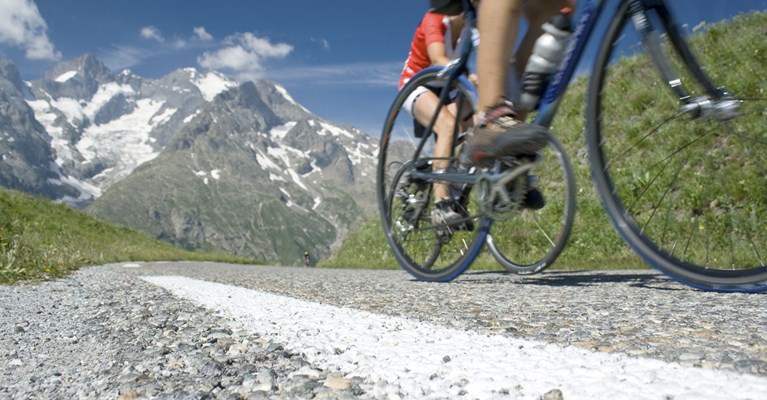 mountain biking in the alps