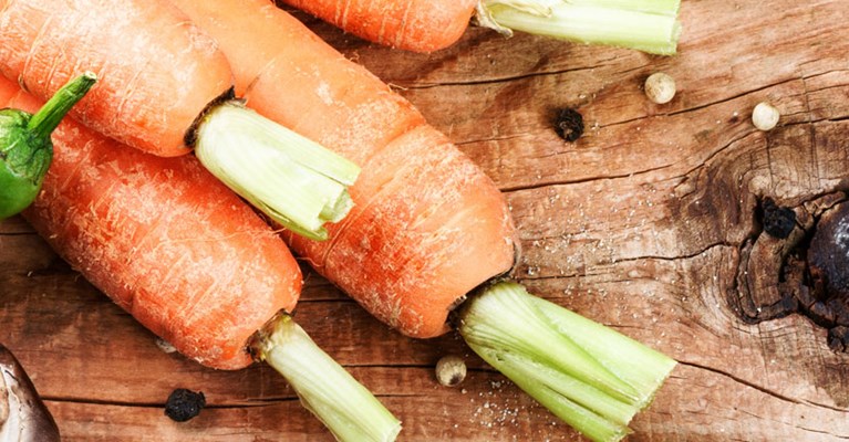 fresh vegetables on a wooden table