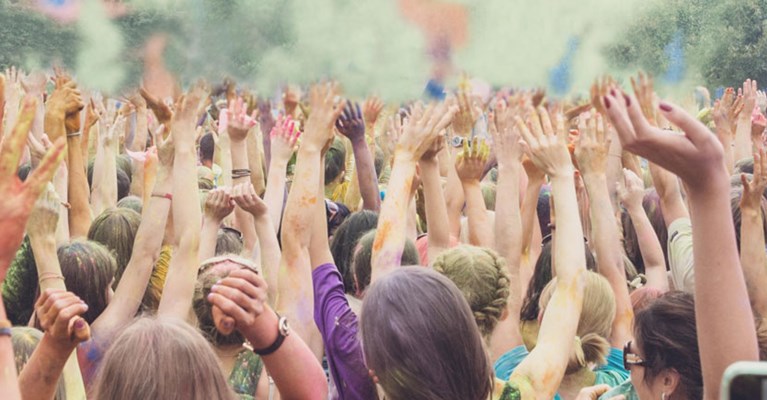 Crowd at a festival