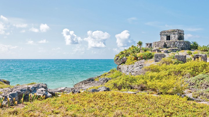 mexican ruins by the sea