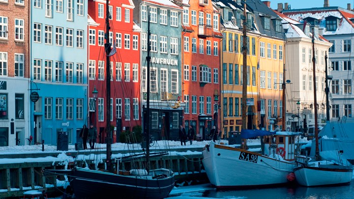 snowy view of copenhagen