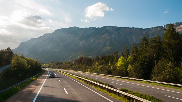 landscape of a motorway