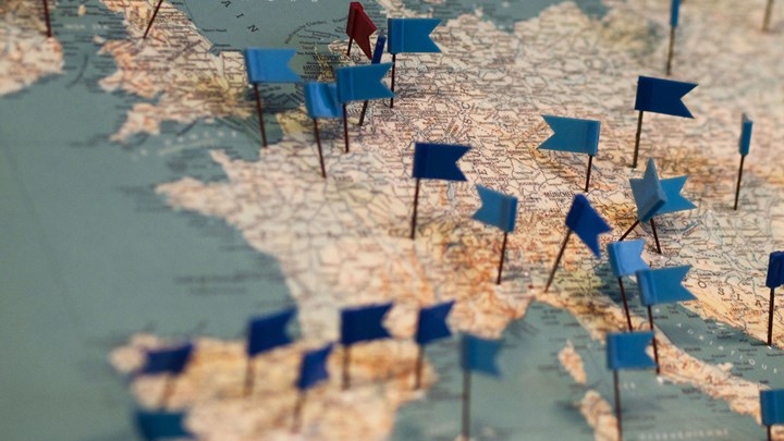 flagged map