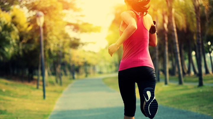 woman jogging