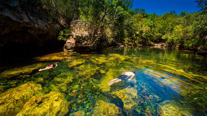 snorkelling in cenotes, mexico