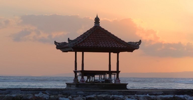 Eastern gazebo by the sea