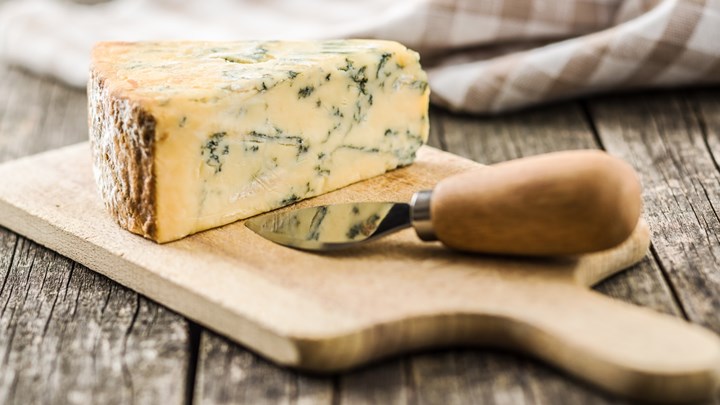 wedge of blue cheese