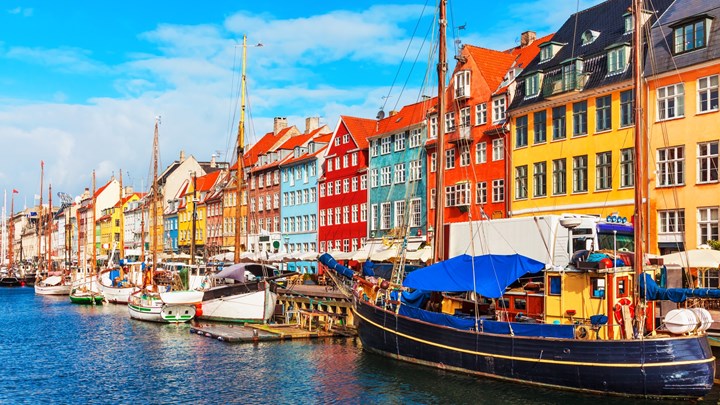 nyhavn canal and harbour, copenhagen