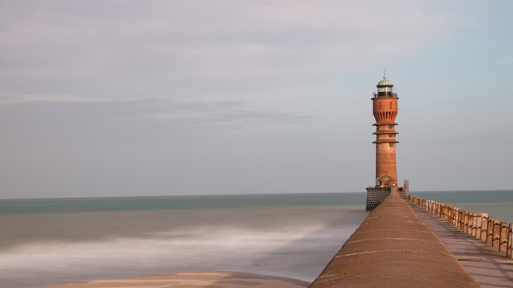a lighthouse in dunkirk