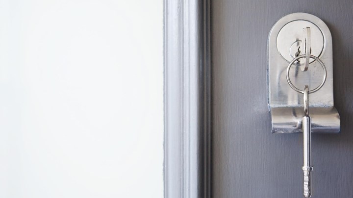 Keys in a door lock