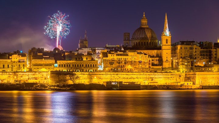 firework display in malta