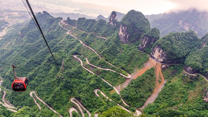 tianmen mountain cable car