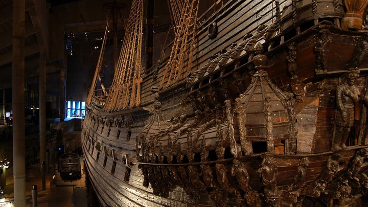 ship in the vasa museum, stokholm