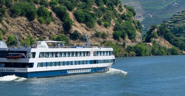 Cruiseship on a river